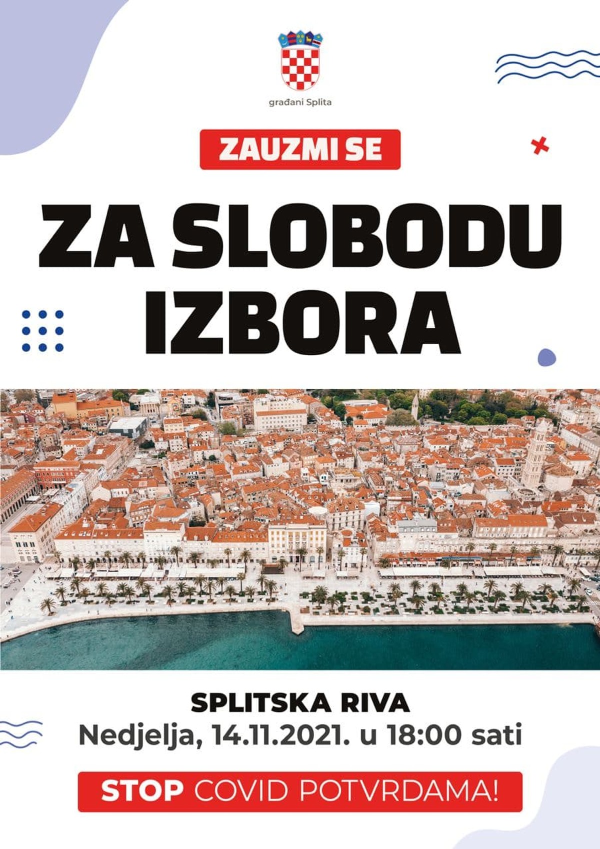 RIVA Novi prosvjed protiv covid mjera organizira se u nedjelju