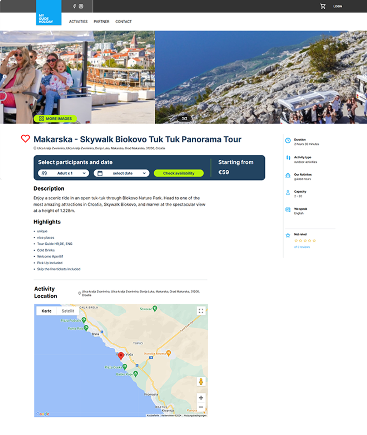 MyGuide.Holiday: Hrvatski startup za rezerviranje jednodnevnih aktivnosti u Hrvatskoj