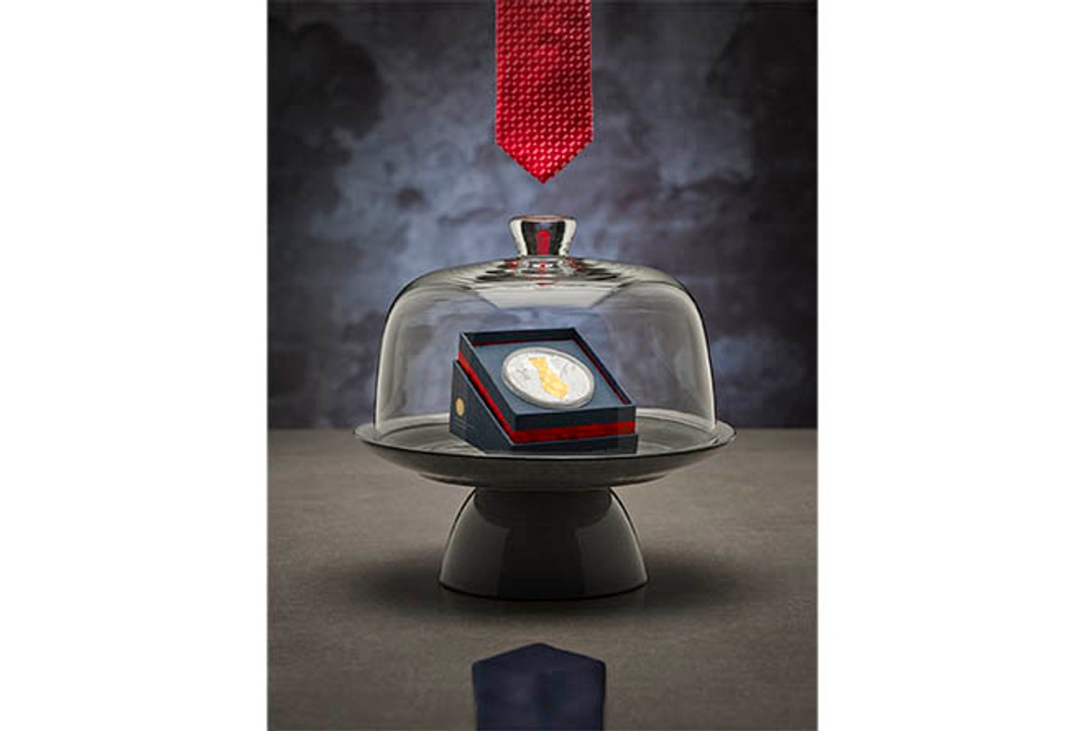 Dvije numizmatičke kovanice u jednom: Konturna kravata