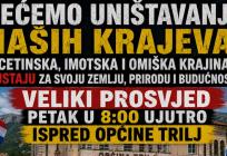 U Trilju najavljen prosvjed zbog planiranih energetskih projekata