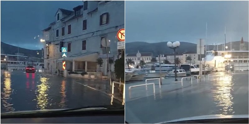 VIDEO More se prelilo na trogirske ulice