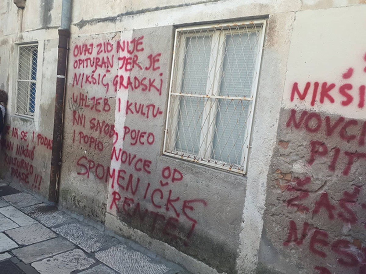 Gorana Nikšića napali pogrdnim porukama, gradonačelnik ovu akciju nazvao vandalizmom