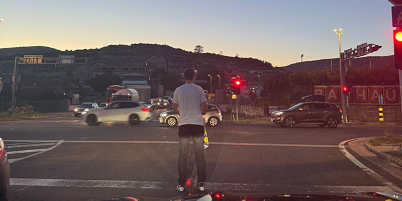 VIDEO Romobilom krenuo prema autoputu