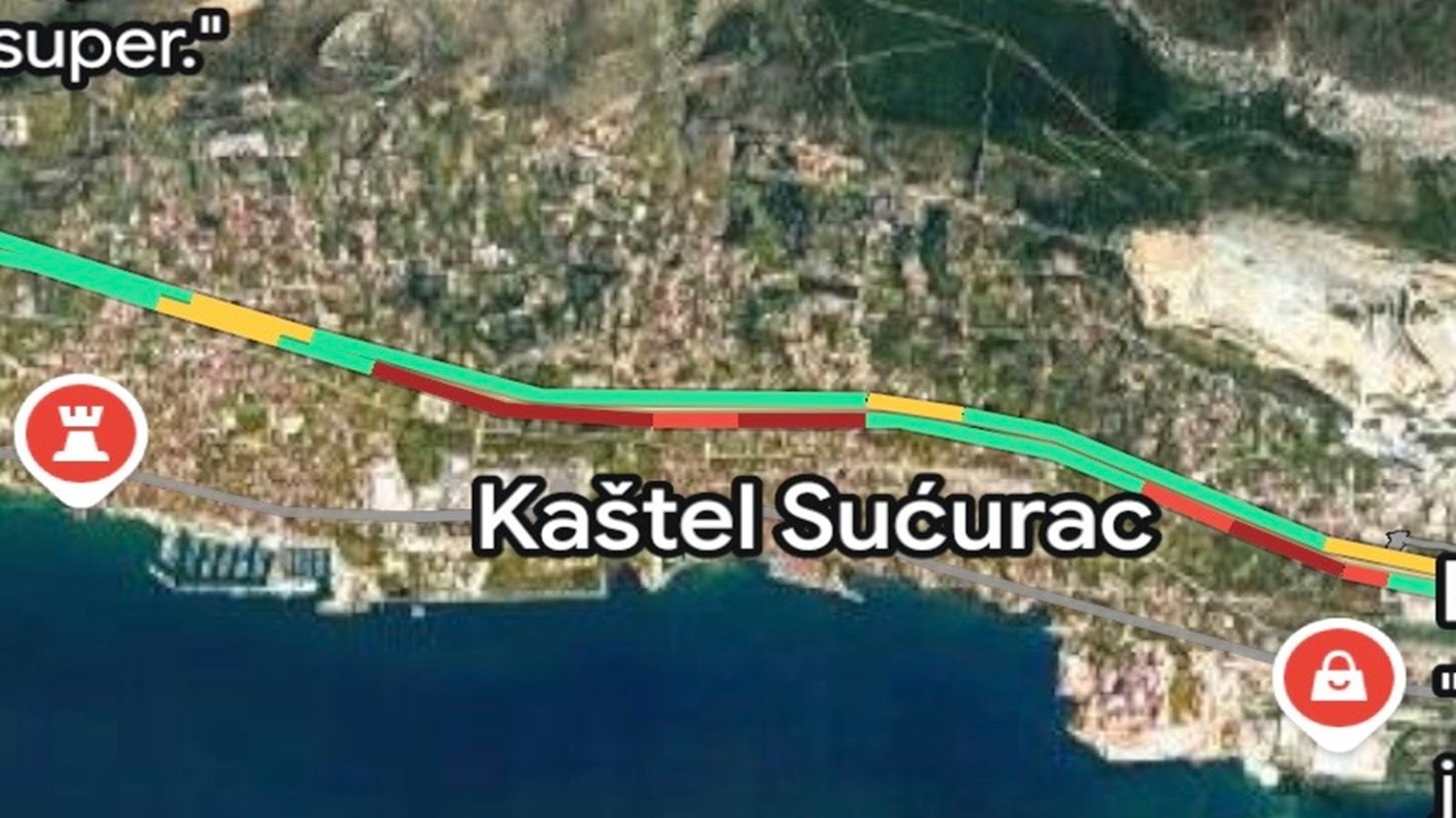 Velika gužva kroz Kaštela