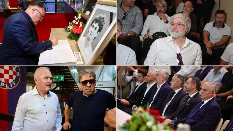 FOTOGALERIJA: Hajduk se oprašta od svoje legende, pogledajte kako je na komemoraciji