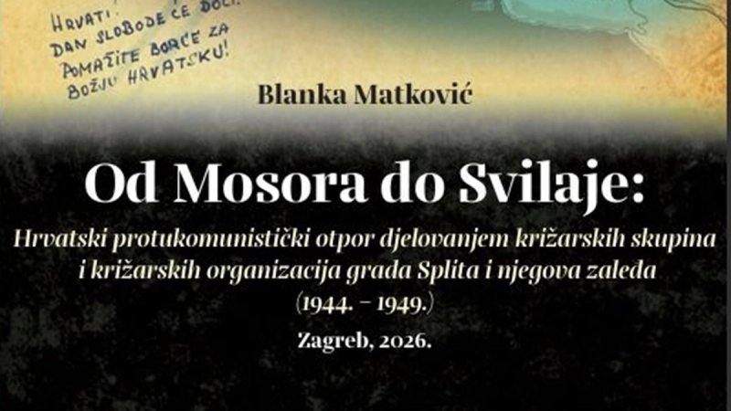Monografija Blanke Matković idućeg tjedna se predstavlja u Triju, Šestanovcu, Sinju, Drnišu i Otoku