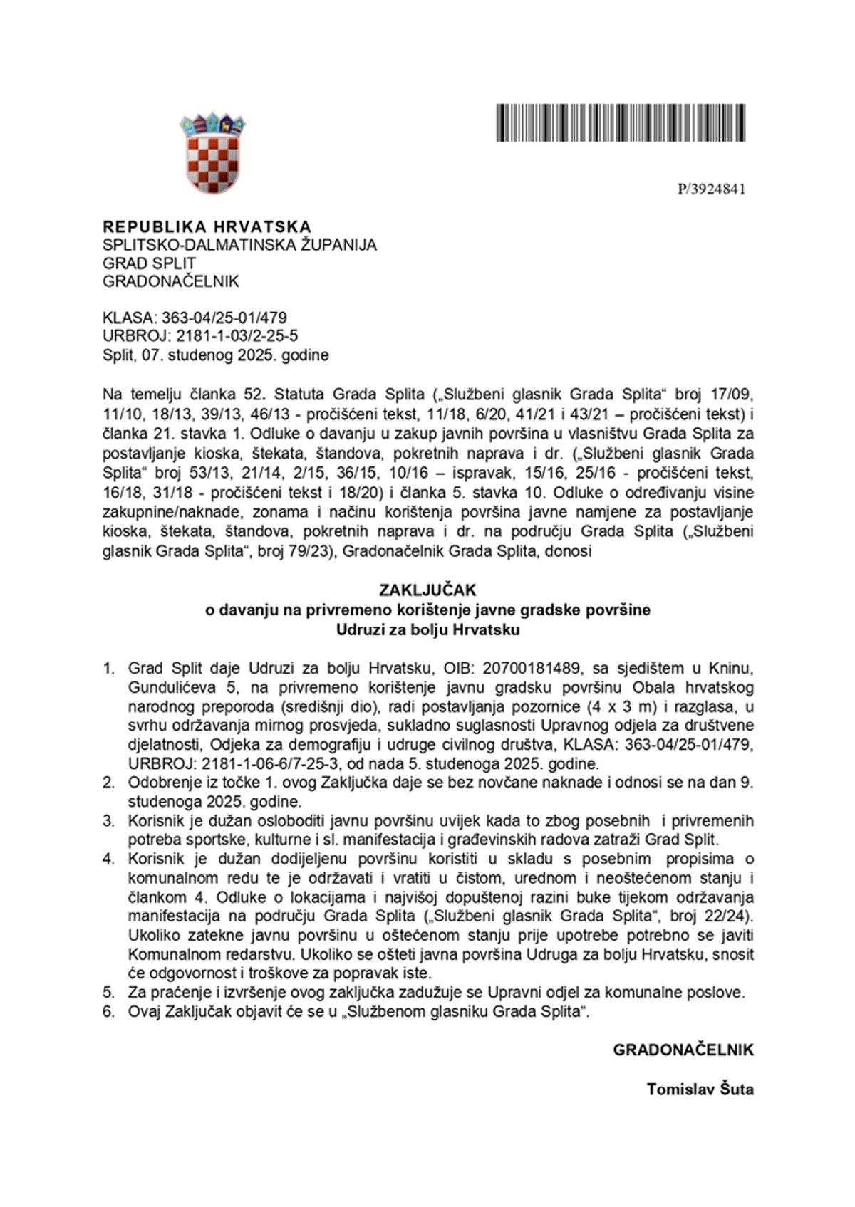 ODOBREN JOŠ JEDAN PROSVJED Nedjeljno okupljanje na Rivi protiv zapošljavanja stranih radnika