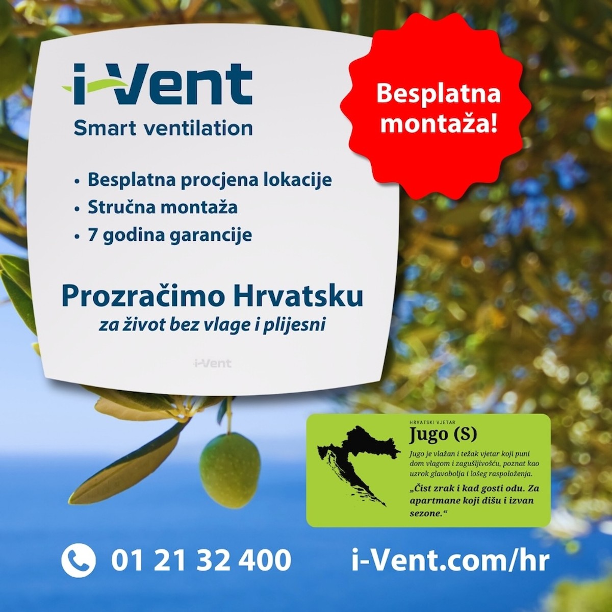 Nova zima, stari problemi s vlagom. Riješite plijesan, ustajali zrak i vlagu uz I-Vent rekuperator - s besplatnom montažom i 7 godina garancije