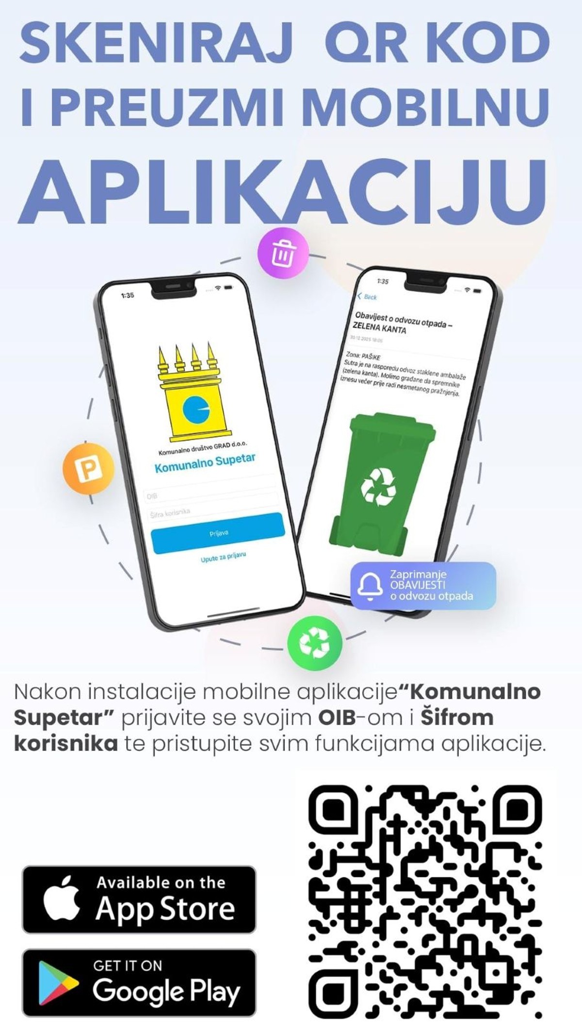 Supetar uveo novu digitalnu uslugu, mobilnu aplikaciju za komunalne informacije