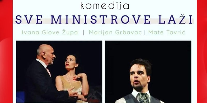 Valentinovo u Omišu uz kazališni hit 'Sve ministrove laži'