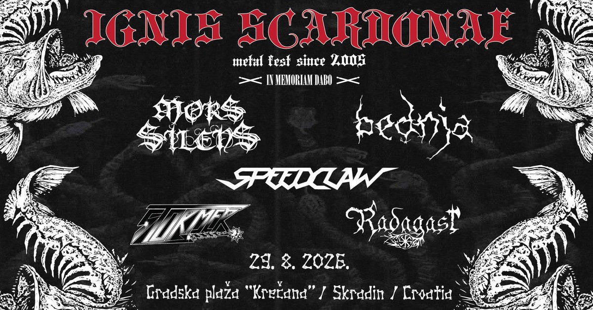 Ignis Scardonae Metal Fest vraća se u Skradin: Pet moćnih bendova na Krečani u čast prerano preminulom Dabi