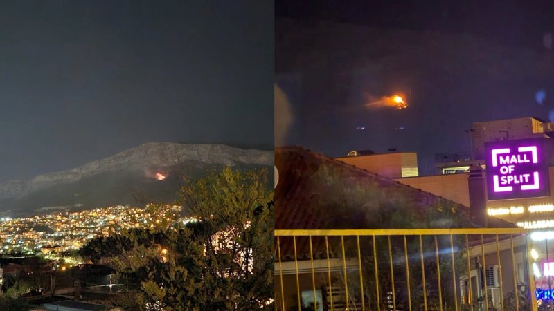 VIDEO: Gori šuma na području Solina