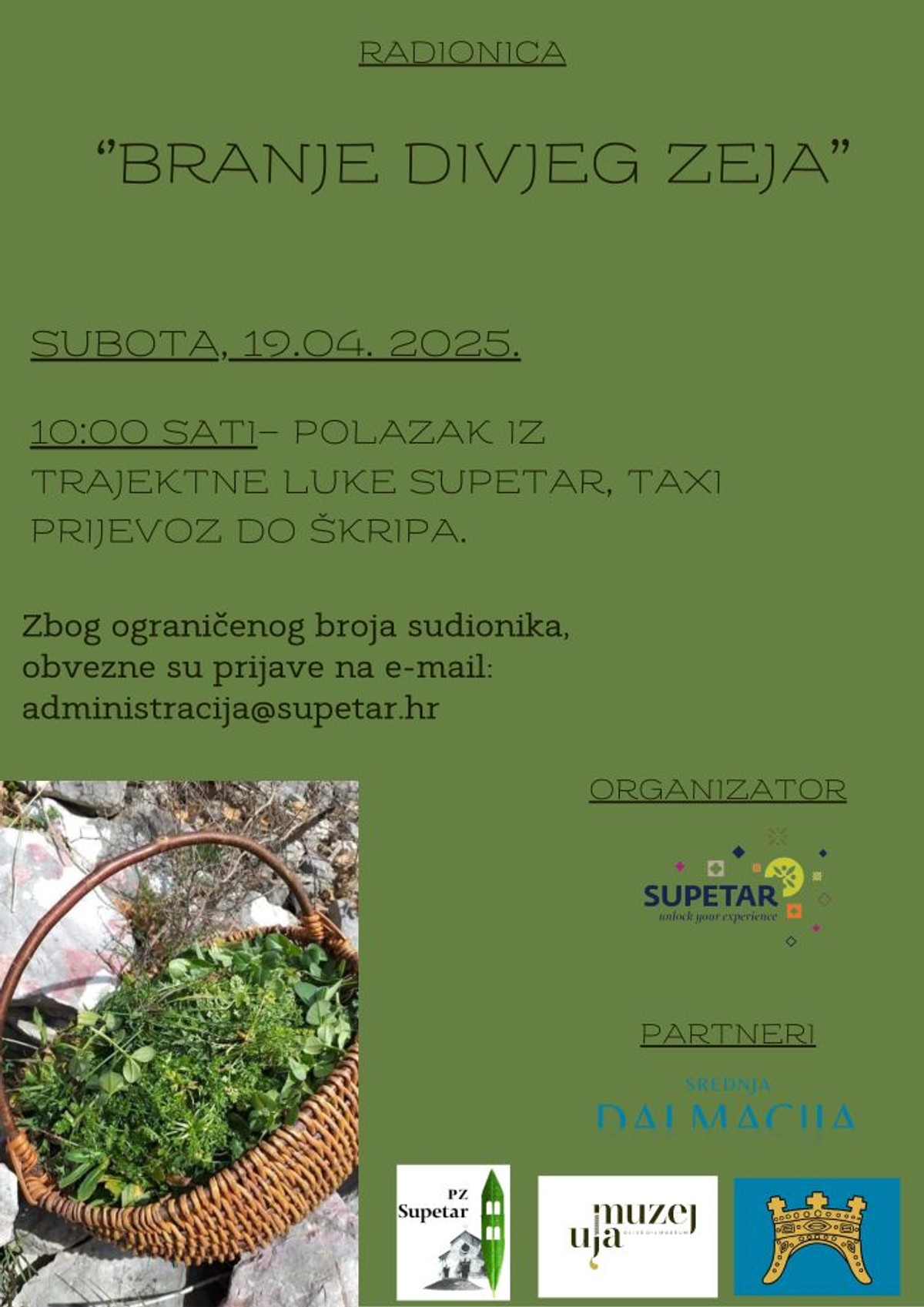 Radionica branja divjeg zeja