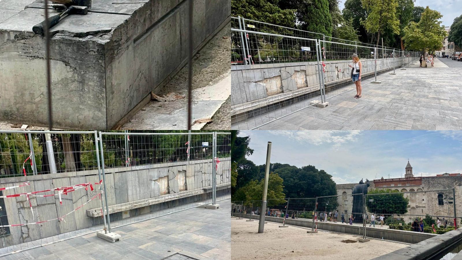 Saniraju se oštećena ploče u Đardinu