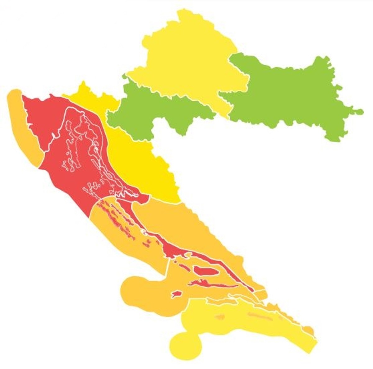 Hrvatska i sutra pod upozorenjima