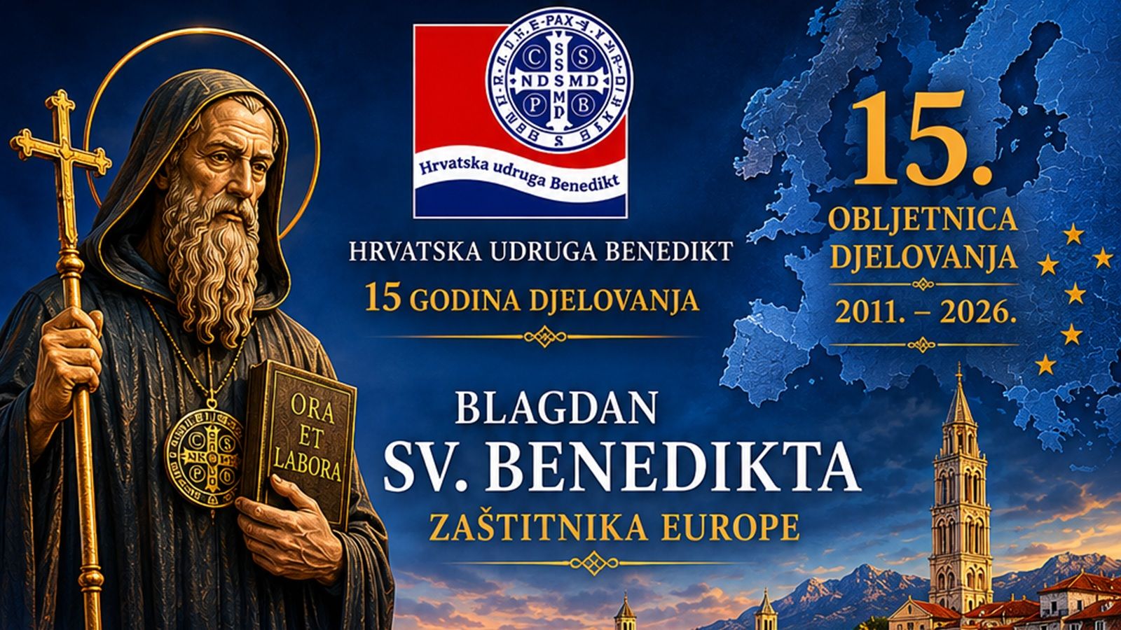 Proslava blagdana sv. Benedikta u Splitu uz okrugli stol 'Europa danas: izazovi, identitet, budućnost'