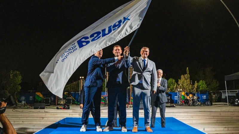 FOTO Zastava Europskih sveučilišnih igara stigla u Split: Odbrojavanje do 2028. je počelo!
