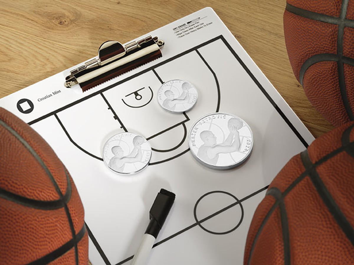 U slavu hrvatskog košarkaškog Mozarta: HNB i HKN pripremili seriju zlatnih i srebrnih kovanica za šezdesetu obljetnicu rođenja Dražena Petrovića