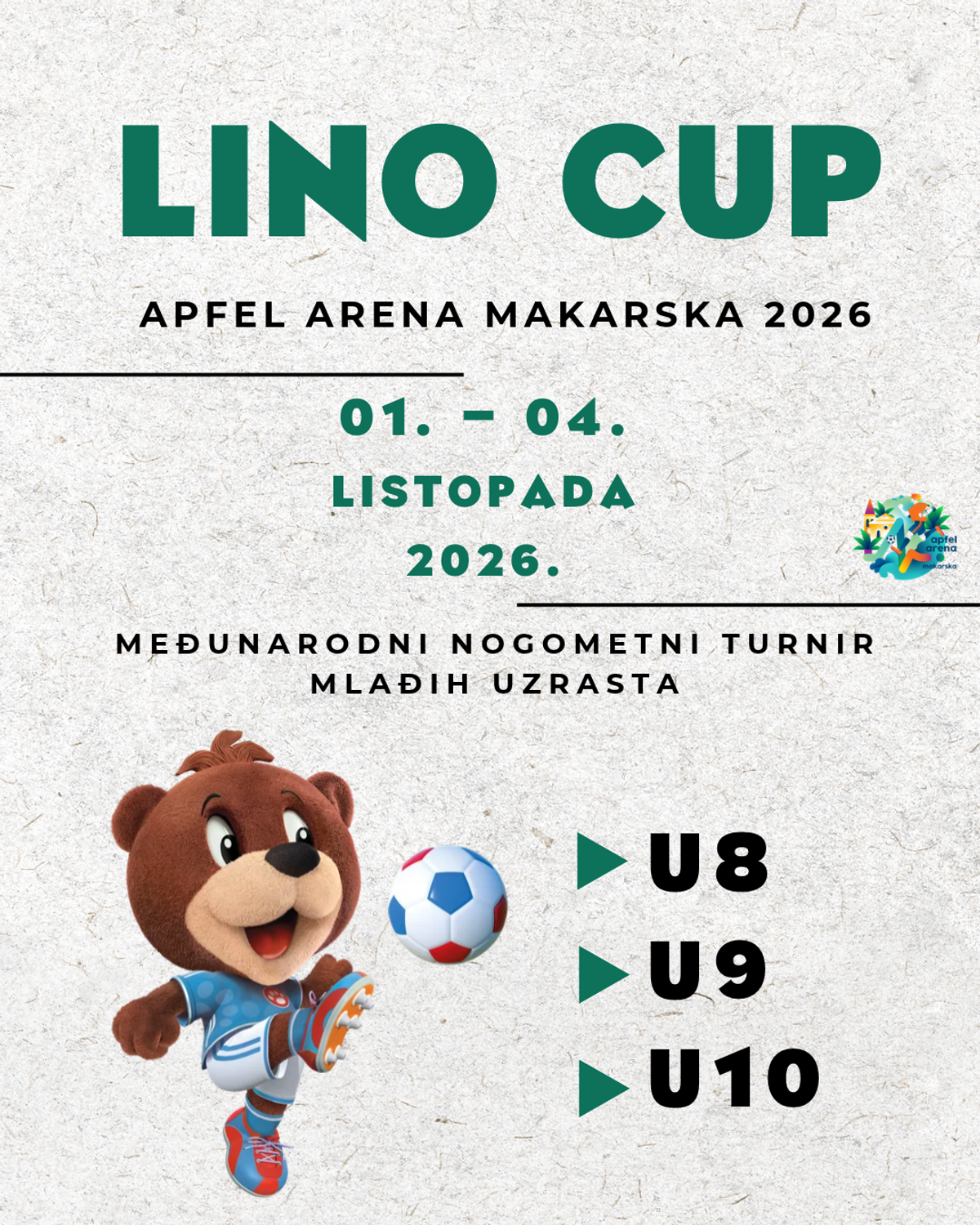 Makarska u znaku dječjeg nogometa: Od 1. do 4. listopada održava se dječji nogometni turnir Lino Cup