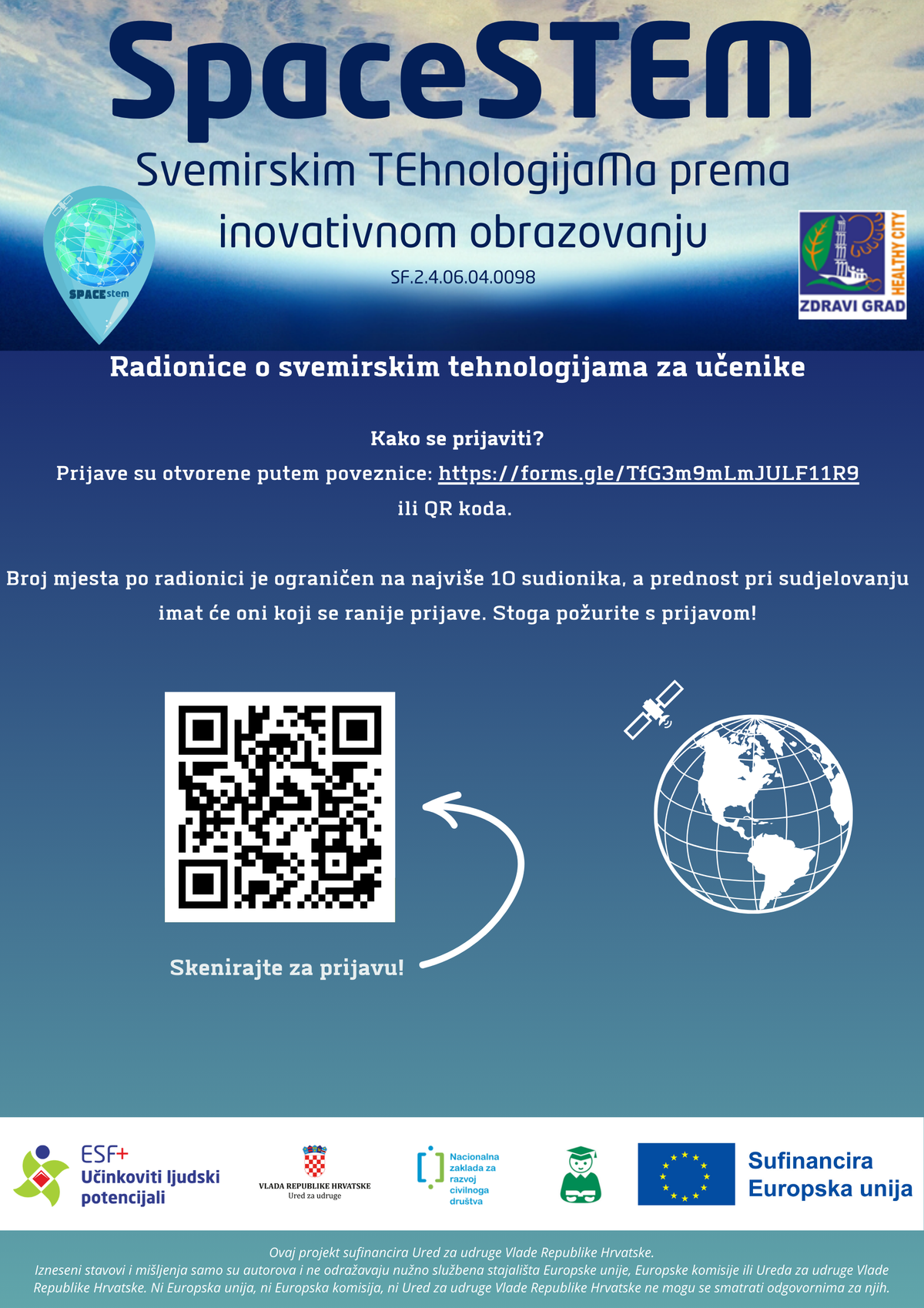 SpaceSTEM: Nove STEM radionice i svemirske teme u ožujku