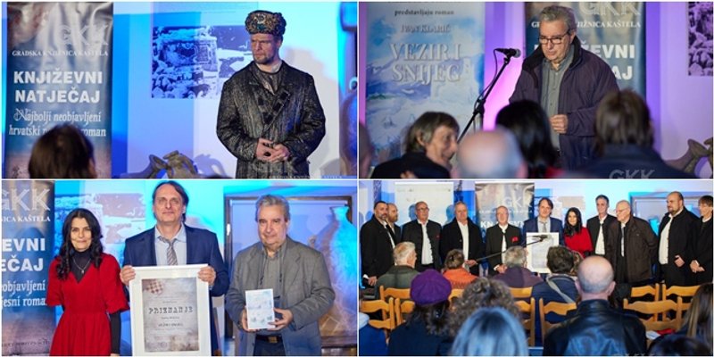 FOTOGALERIJA: U Kaštel Sućurcu predstavljen roman Vezir i snijeg Ivana Klarića - pobjednik Književnog natječaja Knez Trpimir i pjesma Timbar kneza Trpimira
