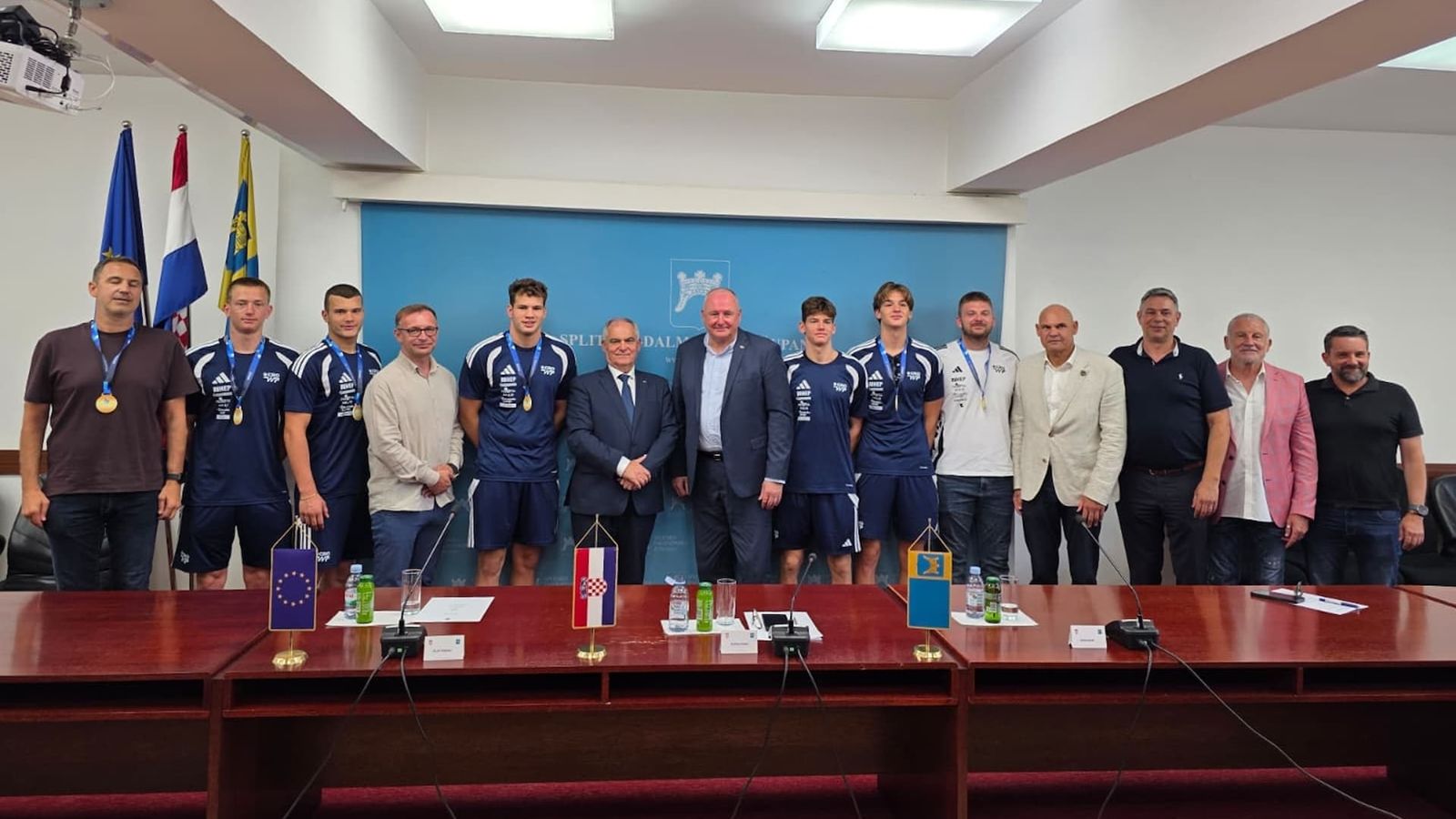 Župan Boban primio svjetske prvake: 'Mladi hrvatski vaterpolisti ponos Splitsko-dalmatinske županije'