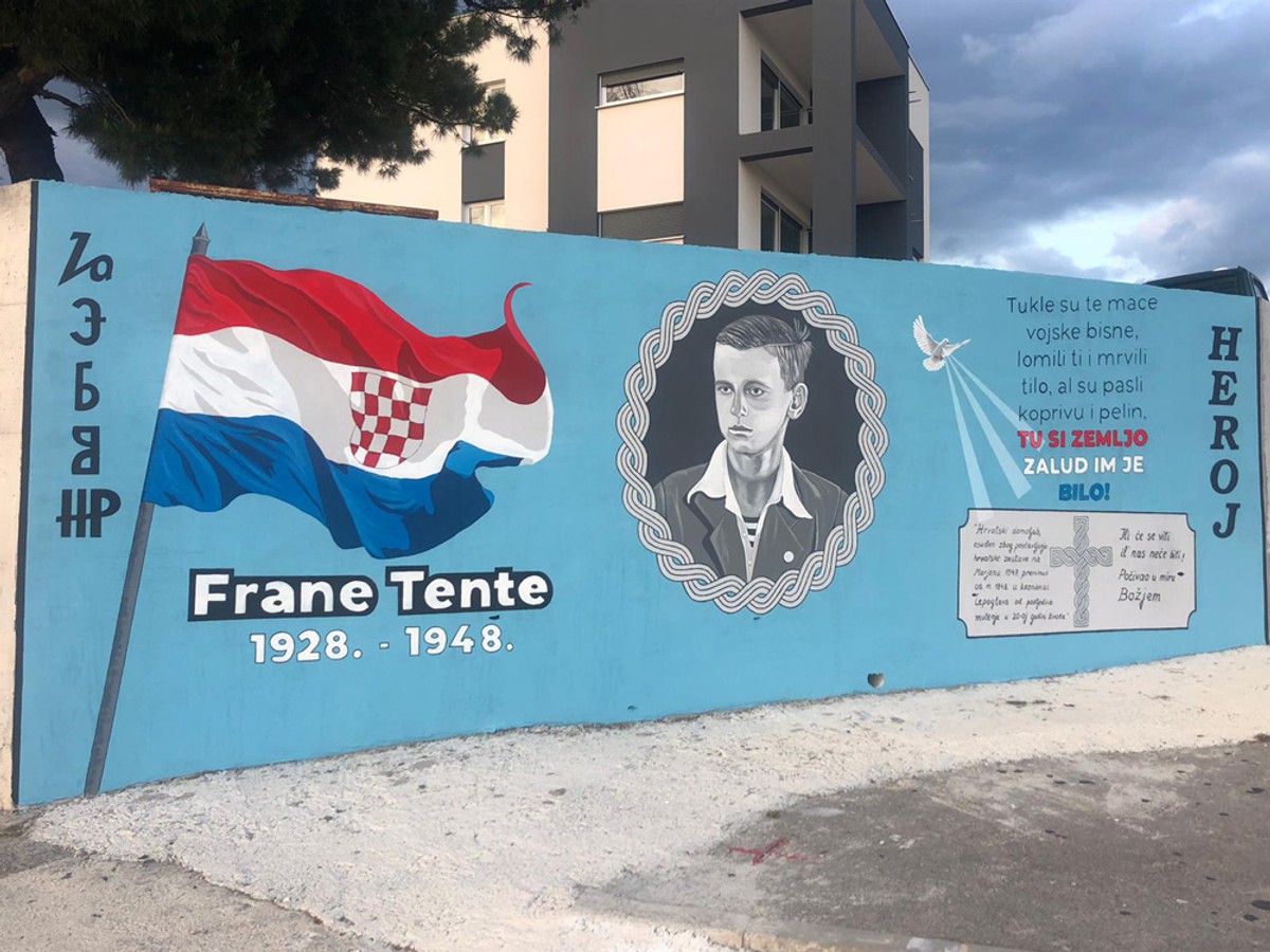 VIDEO: Otvoren mural posvećen Frani Tenti u Mravincima