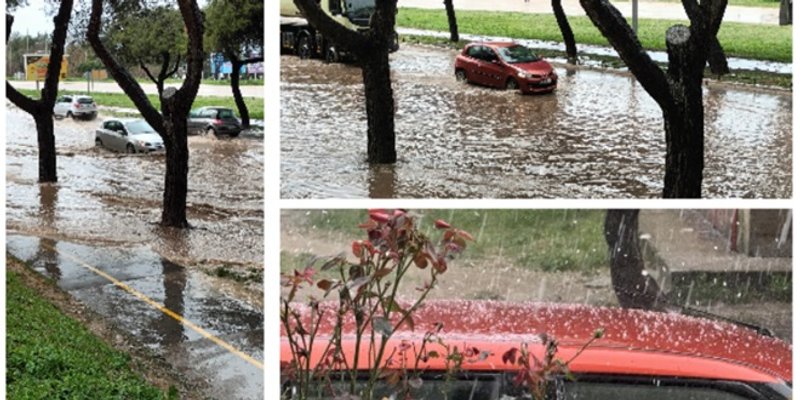 FOTO/VIDEO Split pogodilo grmljavinsko nevrijeme s krupom