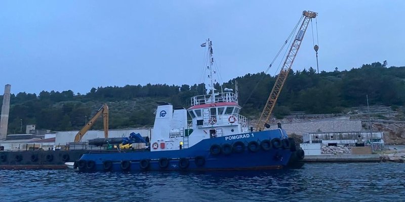 VELA LUKA Počela stizati oprema za početak izgradnje pomorsko-putničkog terminala