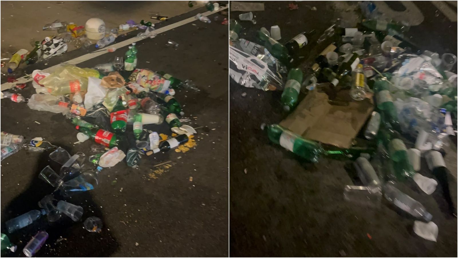 FOTO/VIDEO Hrpa smeća na ulicama Vele Luke nakon koncerta u čast Oliveru Dragojeviću