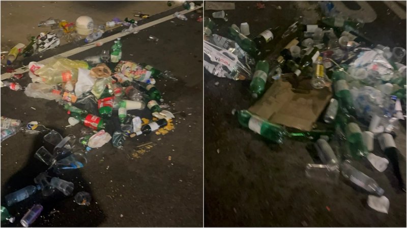 FOTO/VIDEO Hrpa smeća na ulicama Vele Luke nakon koncerta u čast Oliveru Dragojeviću