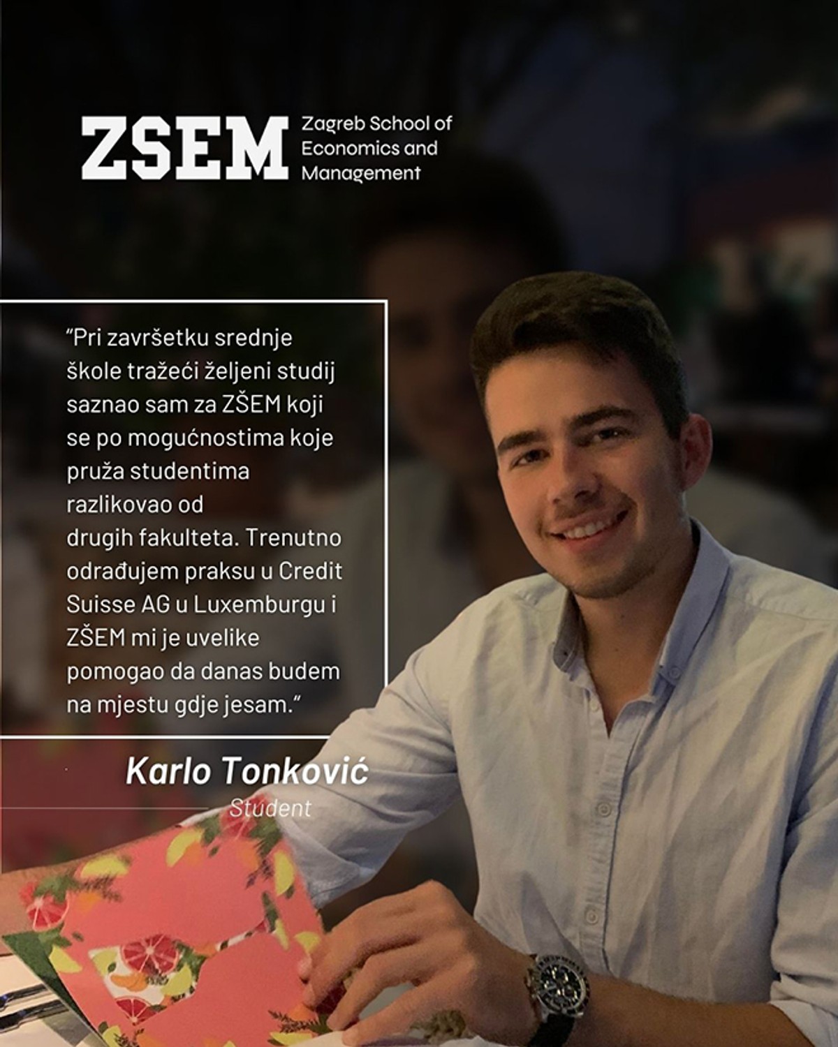 Studij koji potiče sve svoje studente u razvoju karijere, odlasku na međunarodnu razmjenu i razvijanju kompetencija