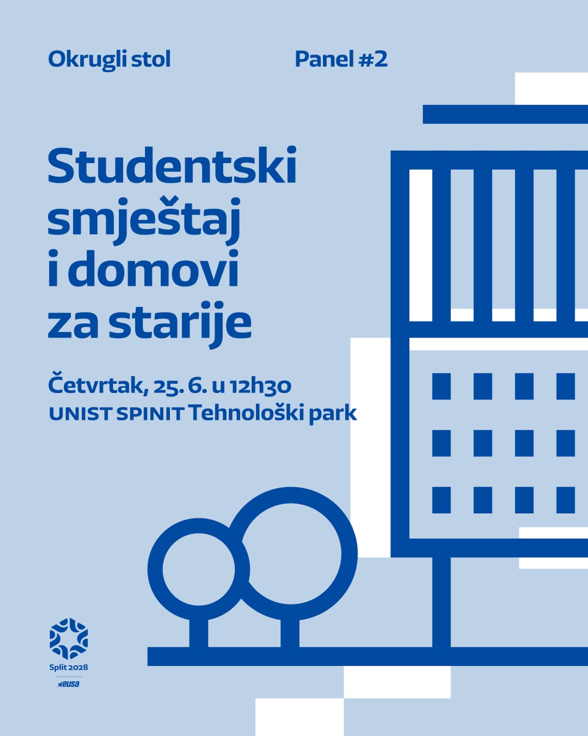 EUG Split 2028: Organizira se okrugli stol o problematici smještajnih kapaciteta
