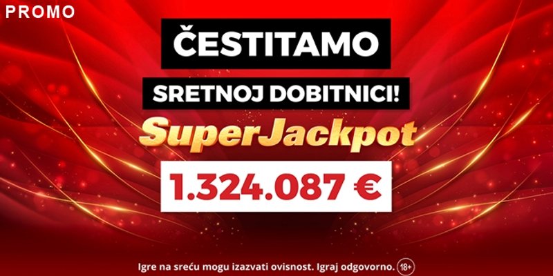 Osvojen je četvrti milijunski SuperJackpot – i to najveći u 2025. godini