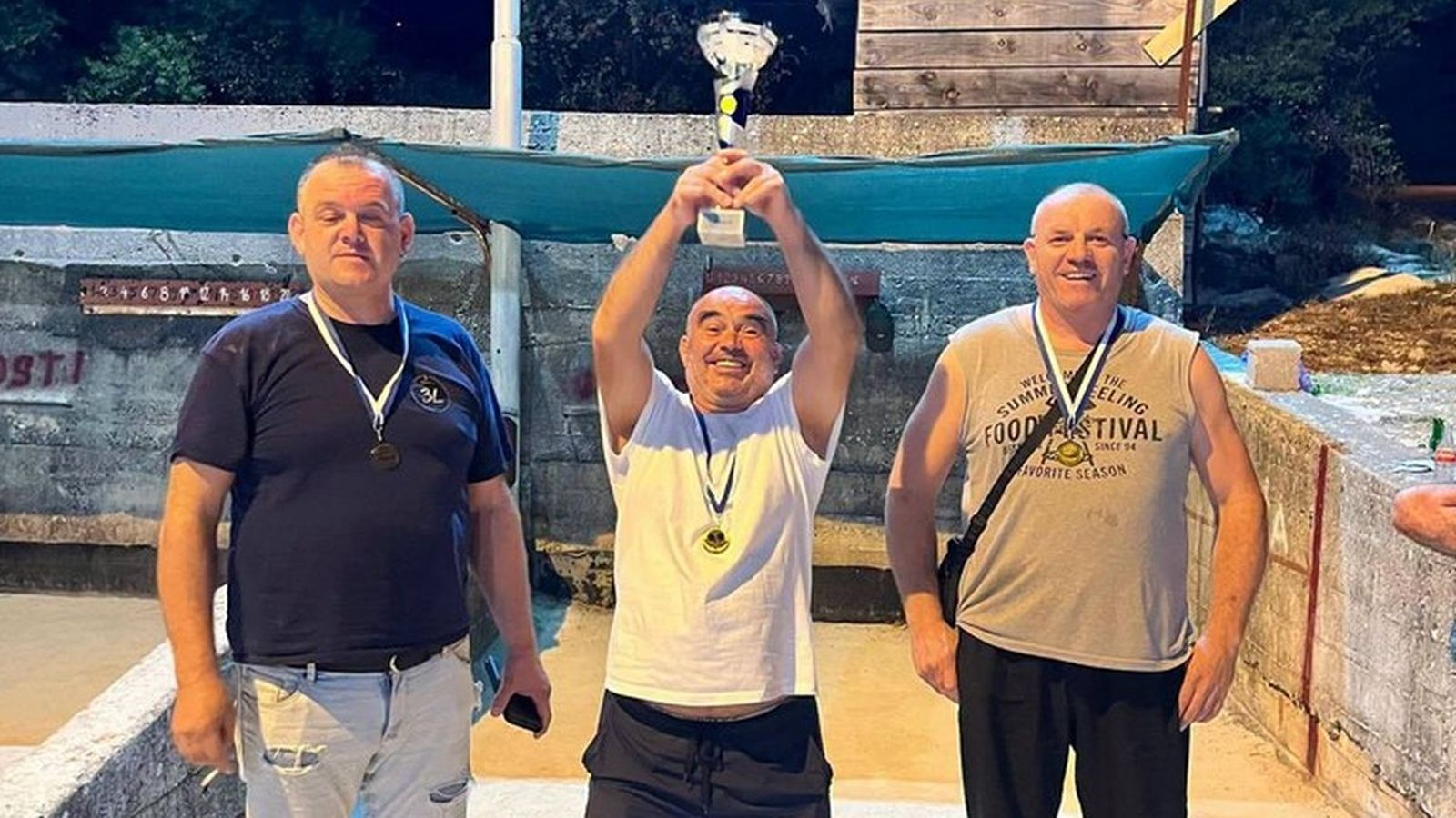 FOTOGALERIJA Leonard Marić, Dinko Marić i Ante Ponoš pobjednici 1. Varoškog boćarskog turnira 'Vukšić 2026'