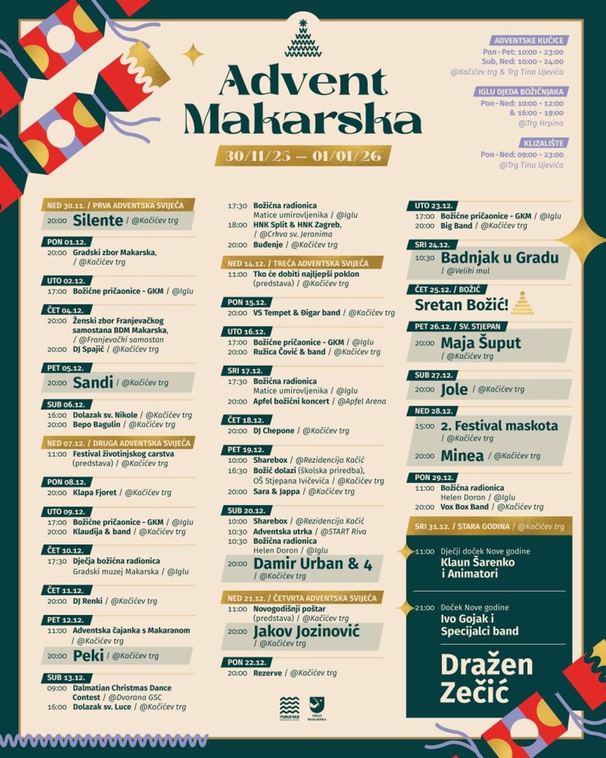 MAKARSKA Silente otvara najveći mali advent u Dalmaciji!