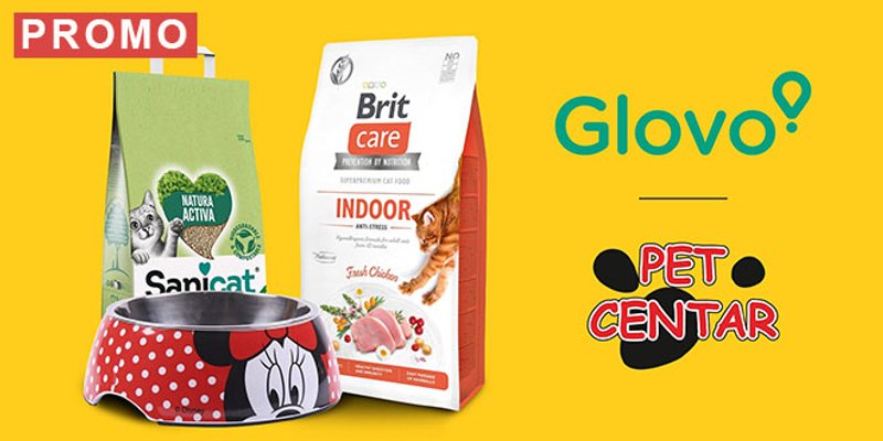 Više od 6600 proizvoda Pet centra dostupno je preko Glova, uz brzu dostavu na kućnu adresu u 8 gradova