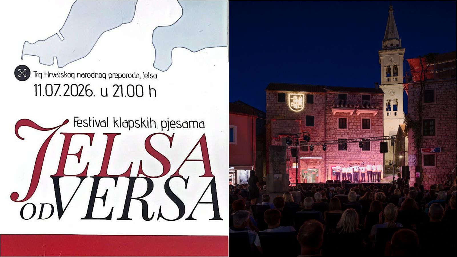 Jelsa od versa 2026.: Jubilarnih deset godina klapske čarolije na jelšanskoj Pjaci