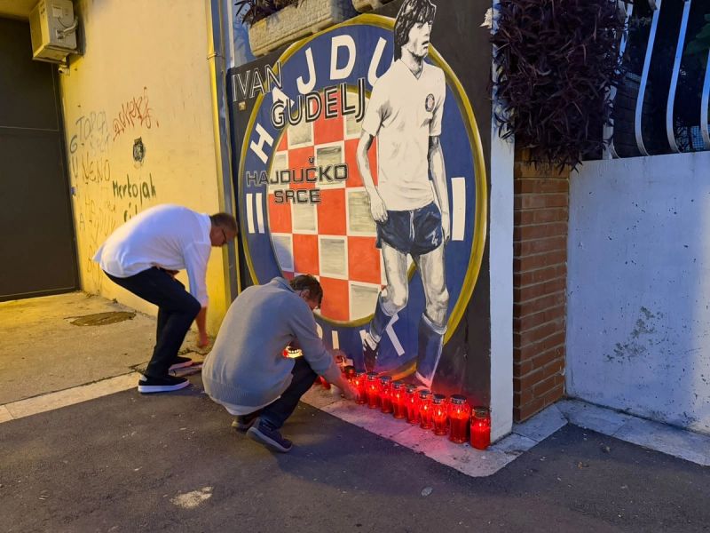 VIDEO: Emotivna večer, pjesma, bakljada i birane riječi u čast Hajdukove legende 