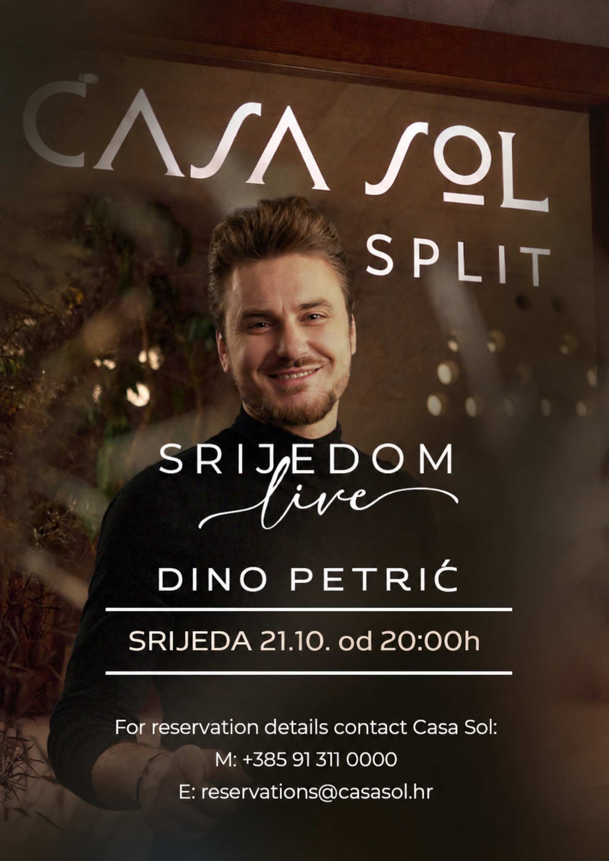 Dino Petrić otvara novi ritam srijede u Casa Solu