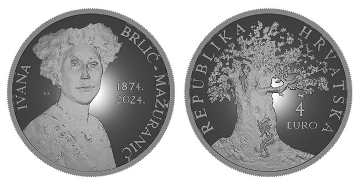 Prije 150 godina rođena je Ivana Brlić-Mažuranić: Nova numizmatička kovanica slavi njezin lik i djelo