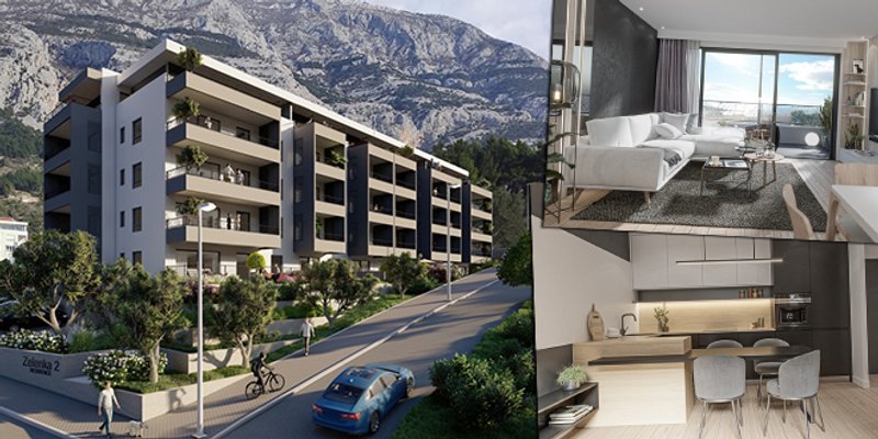 ZELENKA 2: Moderna i energetski učinkovita stambena zgrada u Makarskoj