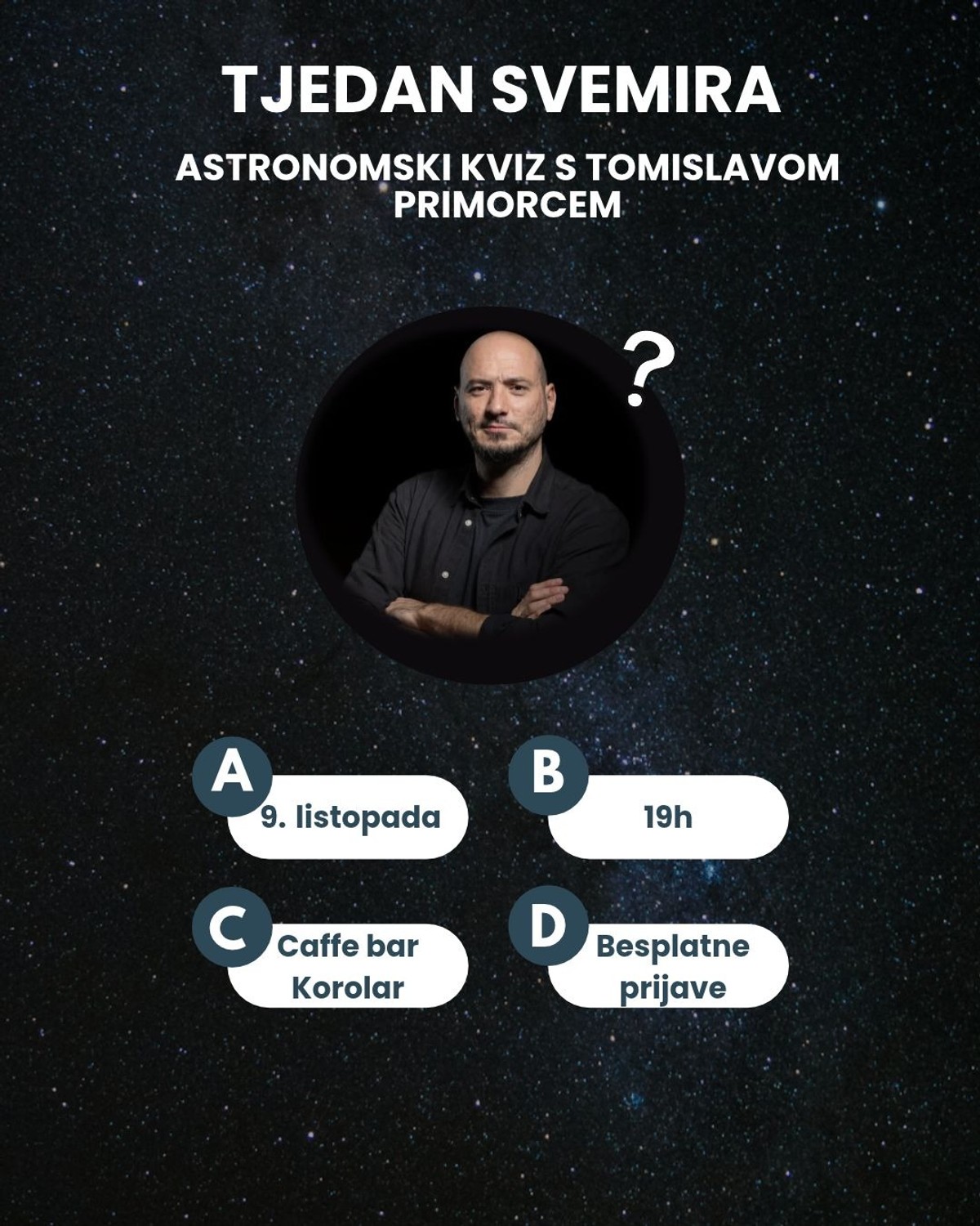 Tjedan svemira 2026. stiže na kampus u Splitu!