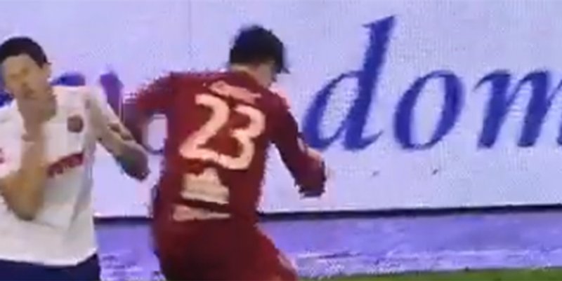 VIDEO: Pogledajte udaranje Bradarića, je li igrač Osijeka trebao dobiti crveni karton?