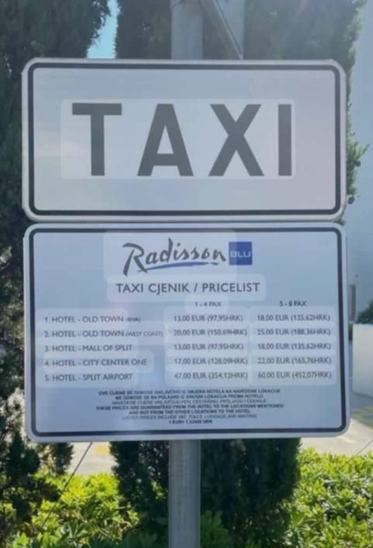 PODLOGA ZA PREVARU? U trajektnoj luci osvanuo korigirani cjenik s astronomskim iznosima taksi usluga