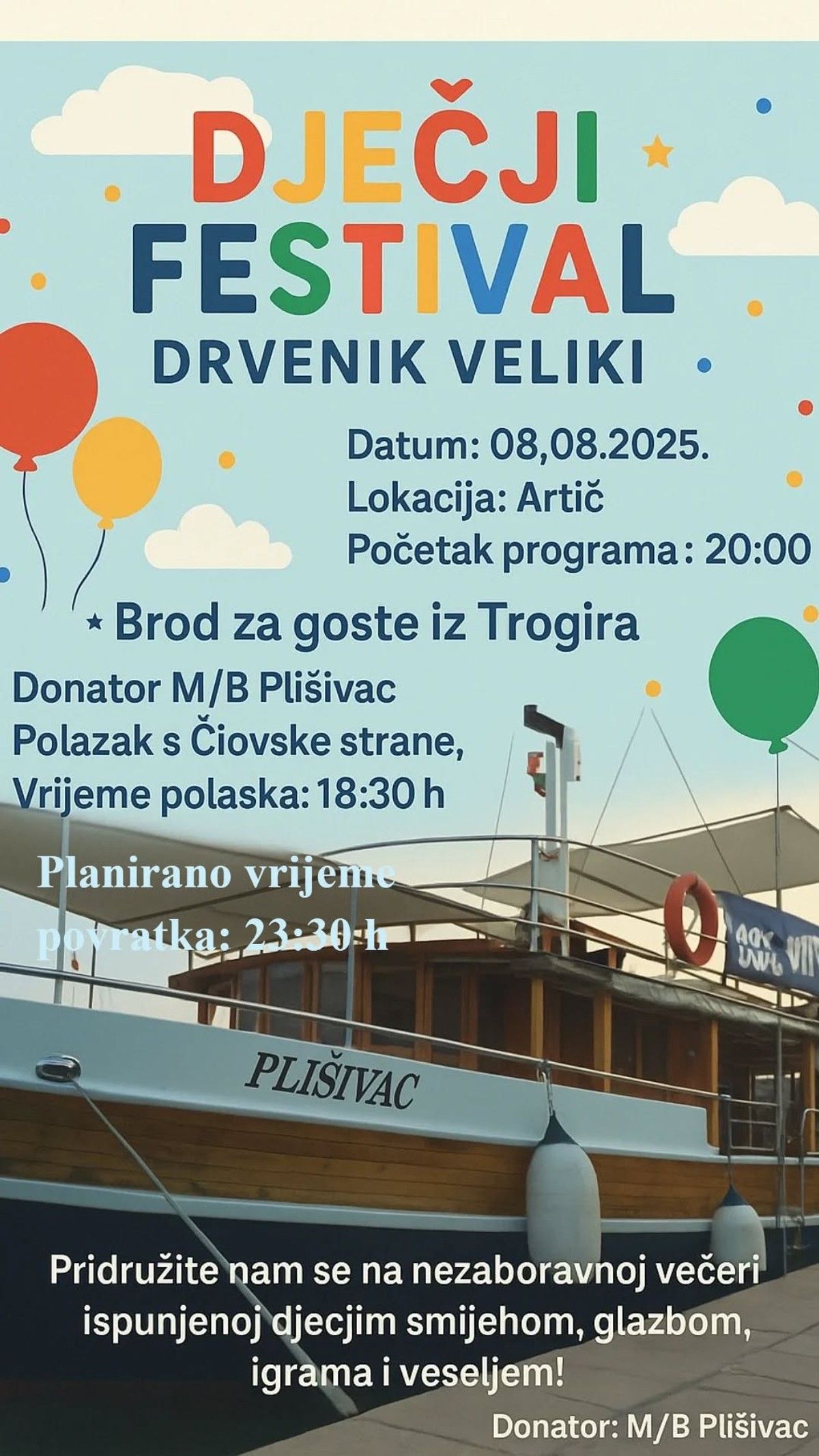 ZABAVA NA OTOCIMA TROGIRSKOG ARHIPELAGA Glazba i tradicija