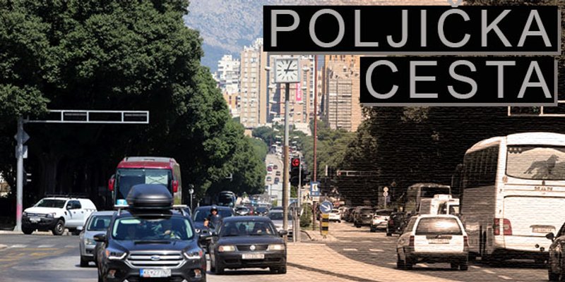 DI JE ZAPELO? Poljička cesta ide u obnovu iduće godine. Gradit će se dva pothodnika za pješake