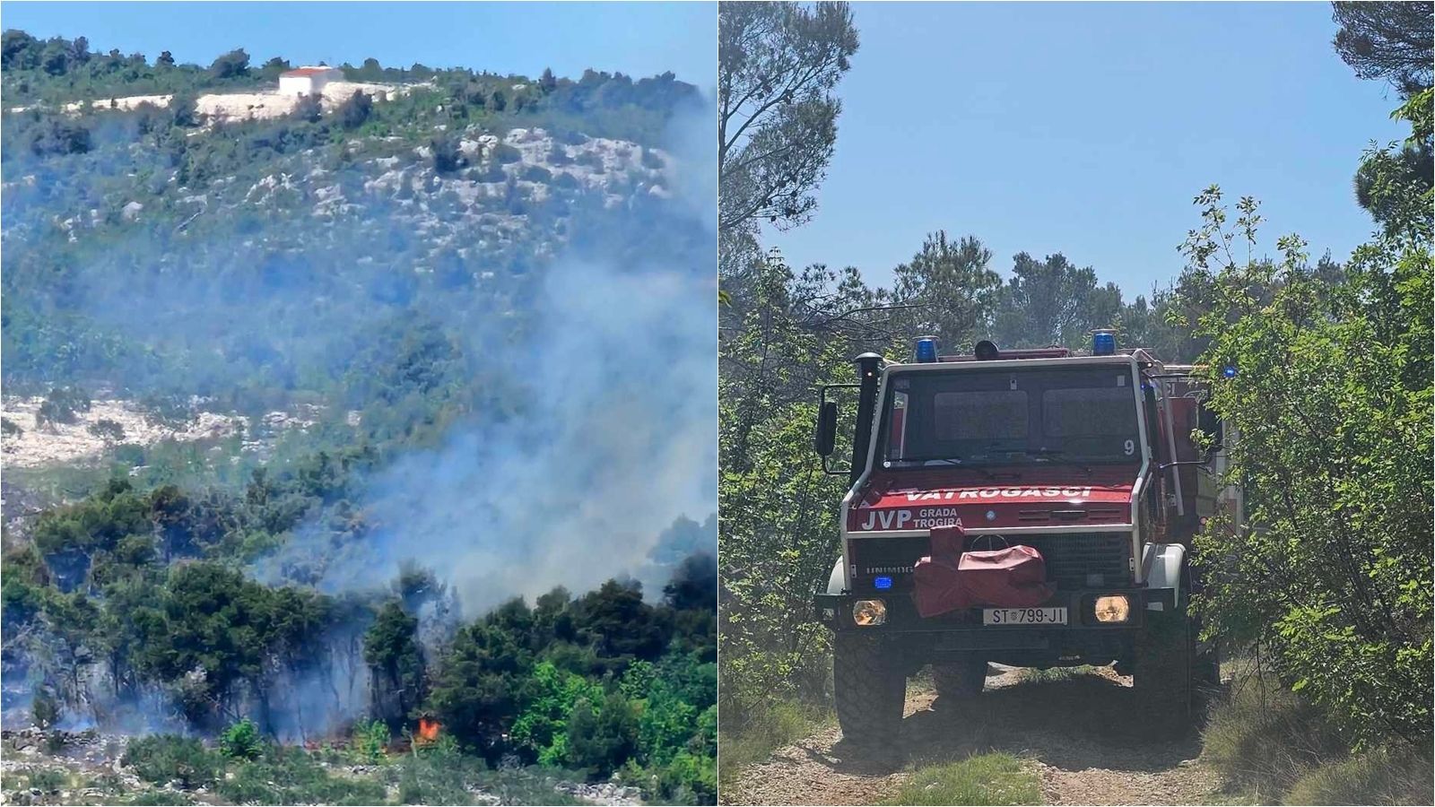 POŽAR U MARINI Planulo kod Trogira