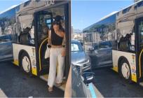 VIDEO Kakav splet okolnosti: Otvarao vrata automobila točno kada je prolazio Prometov autobus