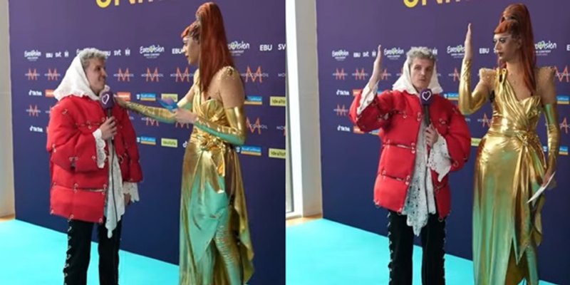 VIDEO Pogledajte kako je voditeljica na tirkiznom tapetu flertala s Baby Lasagnom